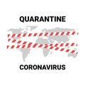 Coronavirus world map quarantined countries closed