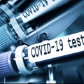 Coronaviruses research, conceptual illustration. Negative COVID-19 test and laboratory sample of blood tasting for