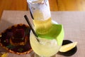 coronita tequila lime and beer alcoholic drink Royalty Free Stock Photo
