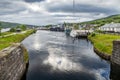 Corpach canal locks,summertime sunset,Corpach,Lochaber,Scotland,UK