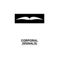 Corporal signal rank icon. Element of Germany army rank icon