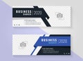 Corporate banner template vector design Royalty Free Stock Photo