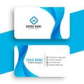 Corporate blue elegant business visiting card template