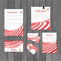 Corporate brand Business identity design Template Layout. Letter, Letterhead, Folder, card. Vector company triangle Royalty Free Stock Photo