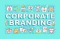 Corporate branding word concepts banner