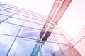 corporate building facade, office building exterior - glass facade Royalty Free Stock Photo