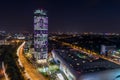 Corporate building Sky Tower, Bucharest, Romania. Royalty Free Stock Photo