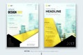 Corporate business annual report cover, brochure or flyer design. Leaflet presentation. Catalog with Abstract geometric