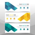 Corporate business banner template, horizontal advertising business banner layout template flat design set , clean abstract cover