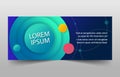 Colorful banner template, horizontal advertising business banner layout template sign set , clean abstract cover header background Royalty Free Stock Photo