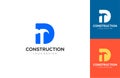 Letter D builder Construction Logos