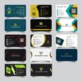 Corporate Business Card Bundle Template Royalty Free Stock Photo