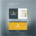 Corporate Business Card Print Template. Personal Visiting Card w Royalty Free Stock Photo