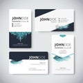 Corporate business card template. Business card design. vector Royalty Free Stock Photo