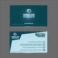 Corporate Business Card, Visiting Card, Identity Card Set. Royalty Free Stock Photo