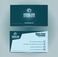 Corporate Business Card, Visiting Card, Identity Card Set. Royalty Free Stock Photo