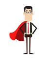 Corporate Business Character - In Super Hero Costume