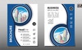 Corporate Business Flyer poster pamphlet brochure cover design layout background, vector template in A4 size - Vector Royalty Free Stock Photo