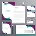 Corporate Business Identity template design stationery Vector abstract  background with memo Gift Items Color promotional souvenir Royalty Free Stock Photo