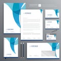 Corporate Business Identity template design stationery Vector abstract  background with memo Gift Items Color promotional souvenir Royalty Free Stock Photo