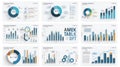 Corporate Business Infographic Dashboard with Modern Charts and Data Visualization Elements Royalty Free Stock Photo