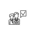 Corporate and business, presentation, team, teamwork icon