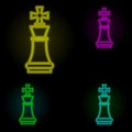 Corporate and business, strategy neon color set icon. Simple thin line, outline vector of corporate and business icons for ui and Royalty Free Stock Photo