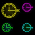 Corporate and business, target neon color set icon. Simple thin line, outline vector of corporate and business icons for ui and ux Royalty Free Stock Photo