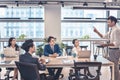 Corporate business team and manager in meeting room Royalty Free Stock Photo