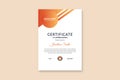 Corporate certificate template, simple and flat certificate design, Corporate design