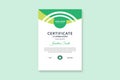 Corporate certificate template, simple and flat certificate design, Corporate design