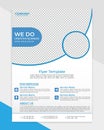 Corporate and clean business flyer template design