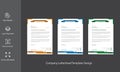 Corporate Company Letterhead Template Design