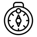 Corporate compass ethics icon outline vector. Code choice Royalty Free Stock Photo