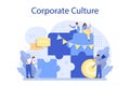 Corporate culture concept. Corporate relations. Business ethics