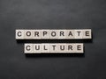 Corporate Culture, Motivational Business Words Quotes Concept