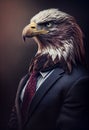 Corporate Eagle CEO in Business Suit