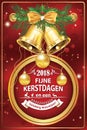 Corporate greeting card for the New year celebration with the text written in Dutch Royalty Free Stock Photo