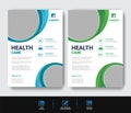 Corporate healthcare and medical flyer brochure template Vector