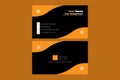 Corporate horizontal business card design