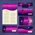 Corporate identity desing. Disco bakground