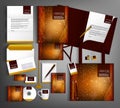 Corporate Identity set with abstract background.