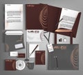 Corporate Identity set. Beautiful abstract business set statione