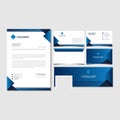 Corporate identity set template vector and envalop,bussines card,facebook cover vector