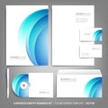 Corporate identity template for business artworks