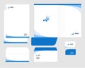 Corporate identity template design, visual marketing brand, business identity set. Card, letterhead, envelope, folder
