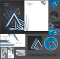 Corporate identity template no 17 Royalty Free Stock Photo