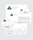 Corporate identity template set Royalty Free Stock Photo