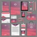 Corporate identity template set Royalty Free Stock Photo