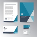 Corporate identity template Royalty Free Stock Photo